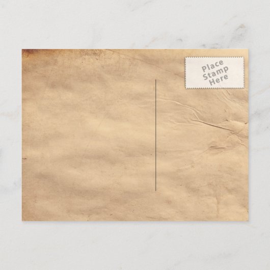 ヴィンテージ鍵ロック古い日付はがきを保存 案内ポストカード (裏面)