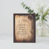 ヴィンテージ鍵ロック古い日付はがきを保存 案内ポストカード (スタンド正面)