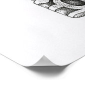 ヴィンテージ鍵及びロックイラストレーション ポスター (角)