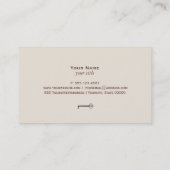 ヴィンテージ鍵名刺 名刺 (裏面)