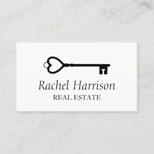 ヴィンテージ鍵実在エステートインテリアデザイナの評価 名刺 (正面)