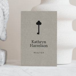 ヴィンテージ鍵実在不動産仲介業者インテリア設計者 名刺