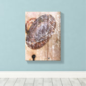 ヴィンテージ鍵穴 キャンバスプリント (インサイチュ (ウッドフロア))