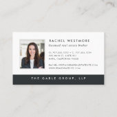 ヴィンテージ鍵 |アクア |写真実在領 名刺 (裏面)