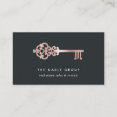 ヴィンテージ鍵 |バラ |写真実在領 名刺 (正面)