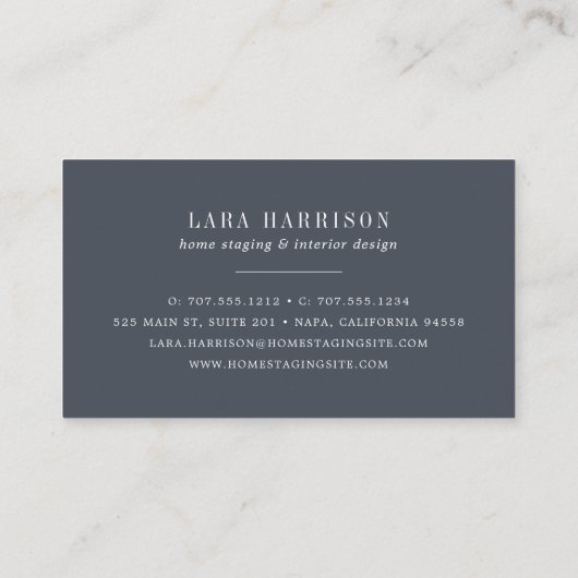 ヴィンテージ鍵 |ホームステージング 名刺 (裏面)