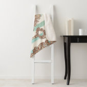 ヴィンテージ鍵、ロック：フリーハンドパターン。 シェルパブランケット (インサイチュ)