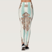 ヴィンテージ鍵、ロック:フリーハンドパターン。 レギンス (裏面)