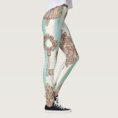 ヴィンテージ鍵、ロック:フリーハンドパターン。 レギンス (右)