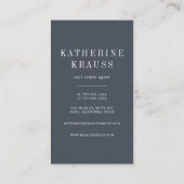 ヴィンテージ鍵 |不動産実在垂直 名刺 (裏面)