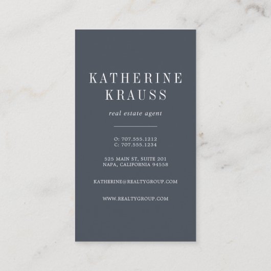 ヴィンテージ鍵 |不動産実在垂直 名刺 (裏面)