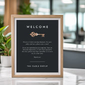 ヴィンテージ鍵 |不動産実在Covidの安全性 ポスター