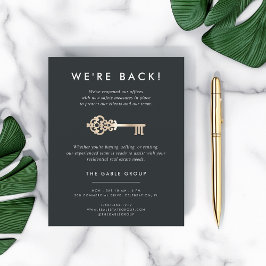 ヴィンテージ鍵 |実在不動産事業の再開 チラシ