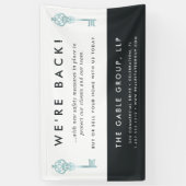 ヴィンテージ鍵 |実在不動産事業の再開 横断幕 (縦)