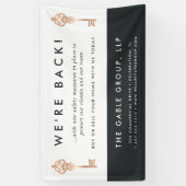 ヴィンテージ鍵 |実在不動産事業の再開 横断幕 (縦)