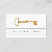 ヴィンテージ鍵 |実在財産 名刺 (正面)