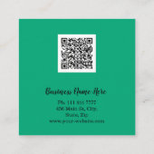 ヴィンテージ鍵 | 実在鍵ロゴ スクエア名刺 (裏面)