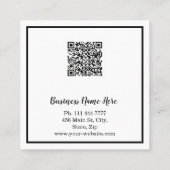 ヴィンテージ鍵 | 実在鍵ロゴ スクエア名刺 (裏面)