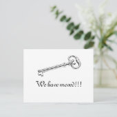 ヴィンテージ鍵 案内ポストカード (スタンド正面)