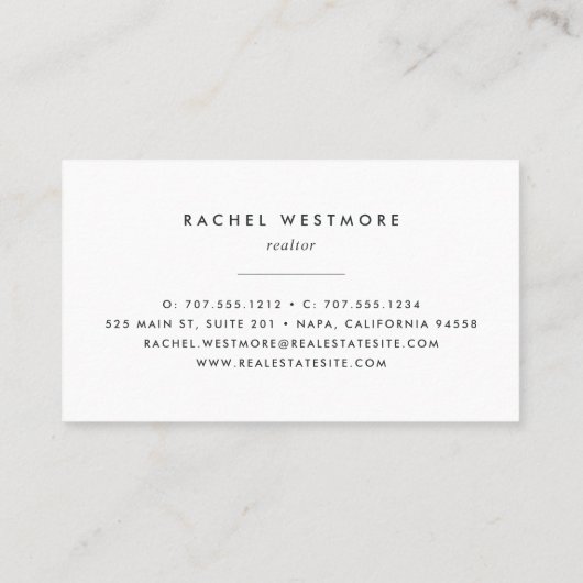 ヴィンテージ鍵 |金ゴールド |実在財産 名刺 (裏面)