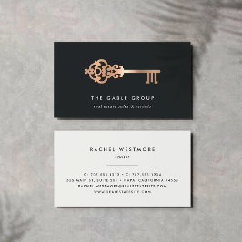 ヴィンテージ鍵 |銅 |実在財産 名刺