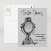 ヴィンテージ鏡 ポストカード (正面/裏面)