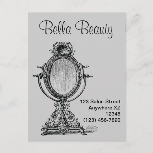 ヴィンテージ鏡 ポストカード (正面)