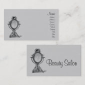 ヴィンテージ鏡 名刺 (正面/裏面)