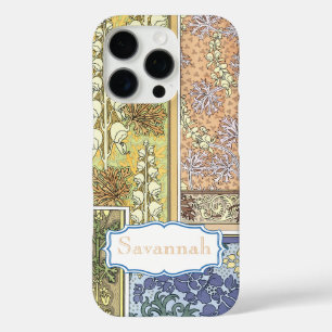 ヴィンテージ鐘花模様 iPhone 16 PROケース