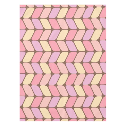 ヴィンテージ長方形アイスクリーム テーブルクロス (正面)