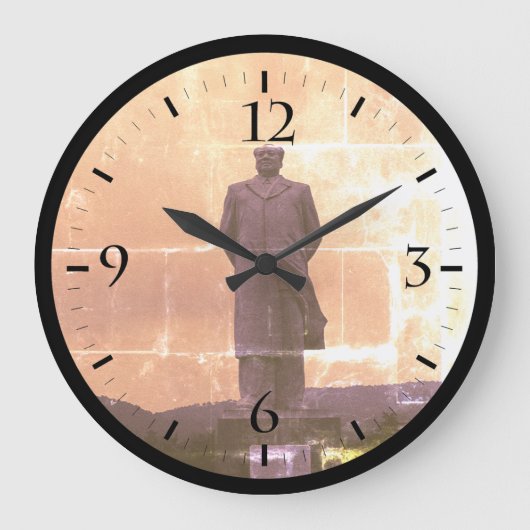 ヴィンテージ長沙真央東都像大時計 ラージ壁時計 (正面)