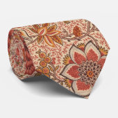 ヴィンテージ開花つる植物植物学プリント ネクタイ (ロール)