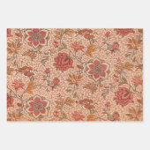 ヴィンテージ開花つる植物植物学プリント ラッピングペーパーシート (正面2)