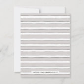 ヴィンテージ開花フローラひな形カード – 灰色 サンキューカード (裏面)