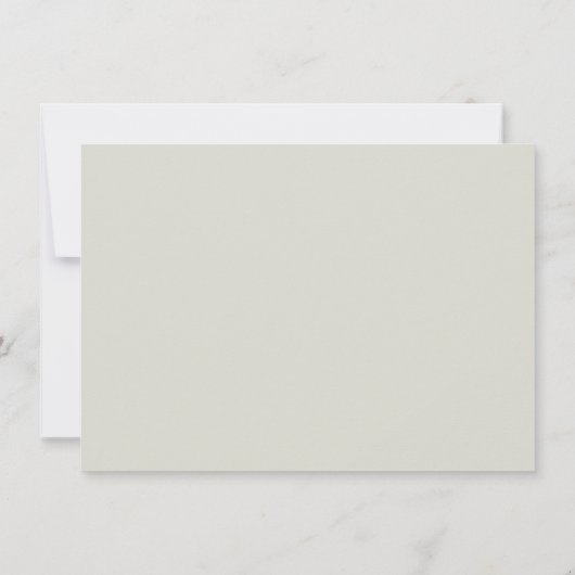 ヴィンテージ開花フローラフラットノートカード カード (裏面)