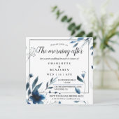 ヴィンテージ開花モーニング結婚アフターズブランチ 招待状 (スタンド正面)