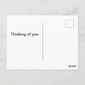 ヴィンテージ開花枝を持つ巣の青い卵 ポストカード (裏面)