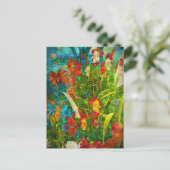 ヴィンテージ開花熱帯野草 シーズンポストカード (スタンド正面)