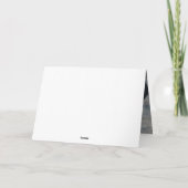 ヴィンテージ開花結婚のフローラの感謝してい写真 カード (裏面)