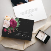 ヴィンテージ開花結婚のフローラの感謝してい写真 カード