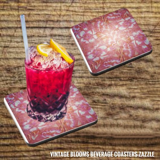 ヴィンテージ開花 コースター