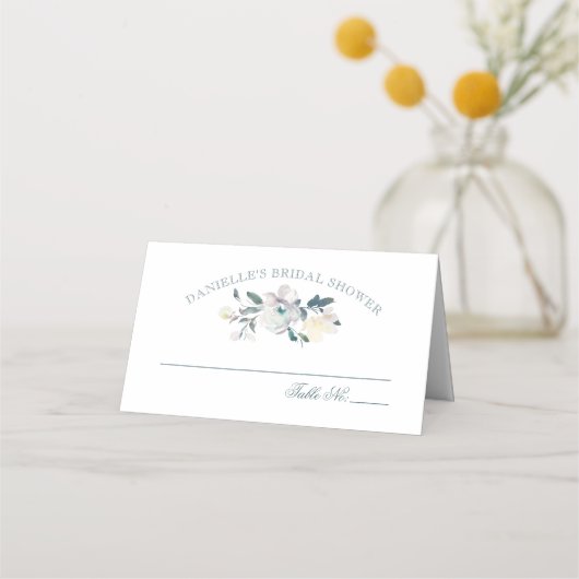 ヴィンテージ開花|座席表|ブライダルシャワー プレイスカード (正面)