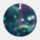ヴィンテージ降雨ウィンドウエフェクト ガラスオーナメント (裏面)