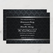 ヴィンテージ除エレガント去パーティー 招待状 (正面/裏面)