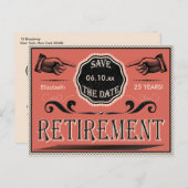 ヴィンテージ除・売却パーティー保存日 案内ポストカード (正面/裏面)