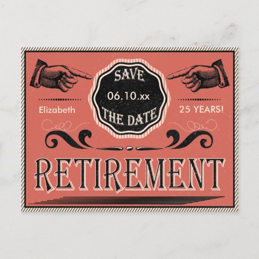 ヴィンテージ除・売却パーティー保存日 案内ポストカード (正面)