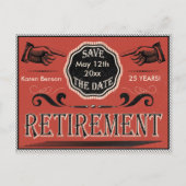 ヴィンテージ除・売却日の保存 案内ポストカード (正面)