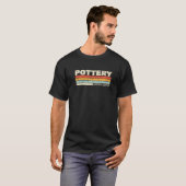 ヴィンテージ陶工レトロ彫刻ポッターズセラミ Tシャツ (正面フル)