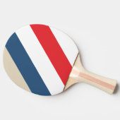 ヴィンテージ隊はっきりしたストライプの 卓球ラケット (横)