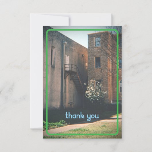 ヴィンテージ階段サンキューカード サンキューカード (正面)